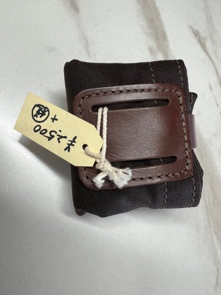 画像2: AKIRA CRAFT   ベルトポーチ　ワックスコットン　 (2)