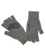 画像1: SIMMS WOOL HALF FINGER MITT  STEEL   サイズ　S/M (1)