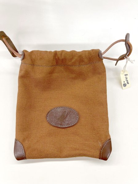 画像1: Akira craft   麻　巾着　 (1)