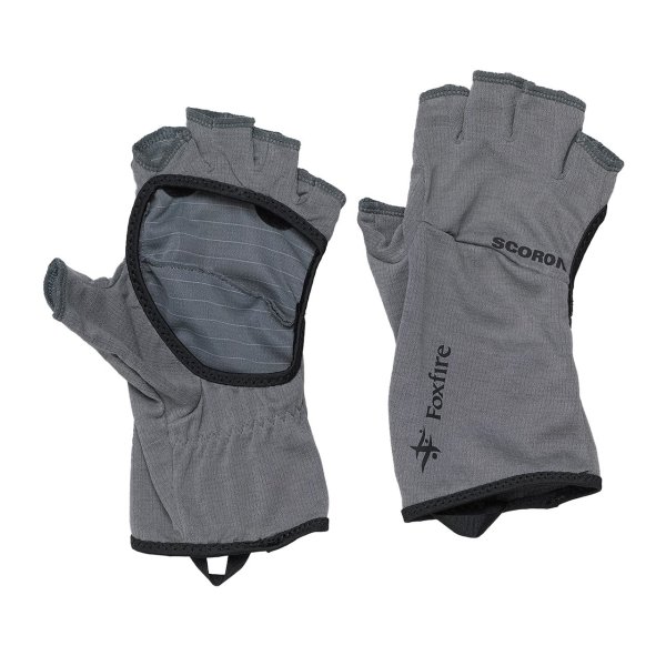 画像1: スコロン　ドットオンハーフグラブ　グレー (1)