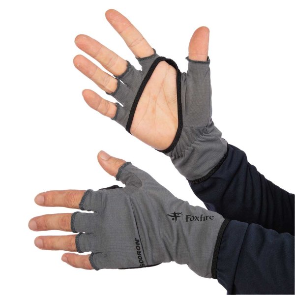 画像2: スコロン　ドットオンハーフグラブ　グレー (2)